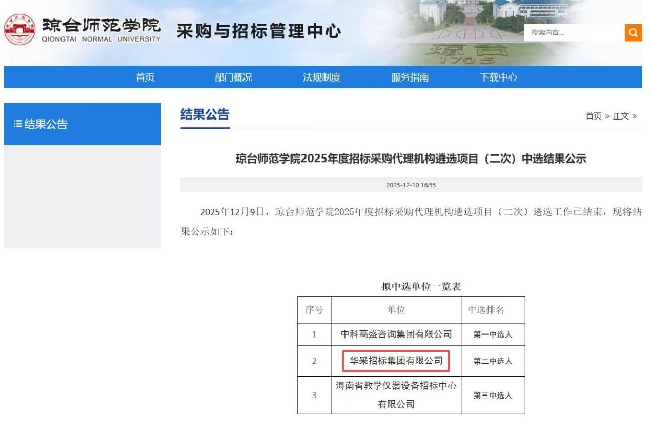 kaiyun「中国大陆」云开·门户网站
招标集团连获七家优质单位认可 成功入围多领域招标代理机构 